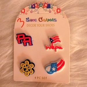 Puerto Rico Shoe Croc Charms Set